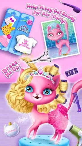 Скриншот 4 — Cat Hair Salon Birthday Party