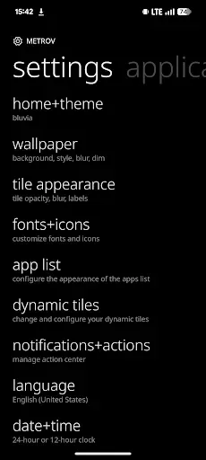 Скриншот 7 — METROV Launcher