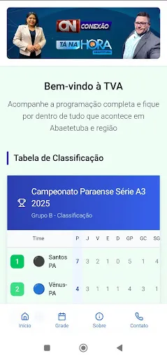 Скриншот 1 — TV ABAETETUBA SBT
