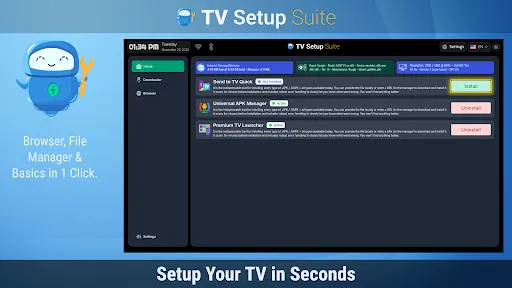 Скриншот 1 — TV Setup Downloader TV Install