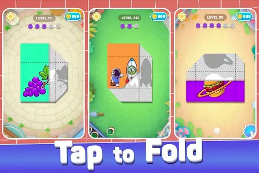 Скриншот 1 — Paper Fold Puzzle - Fold It