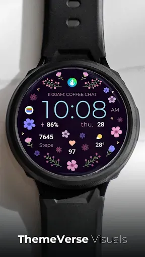 Скриншот 1 — TVV Spring Digital Watch Face