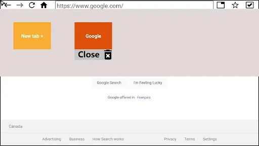 Скриншот 1 — Internet Browser (TV)