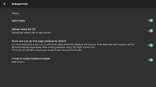 Скриншот 3 — Internet Browser (TV)