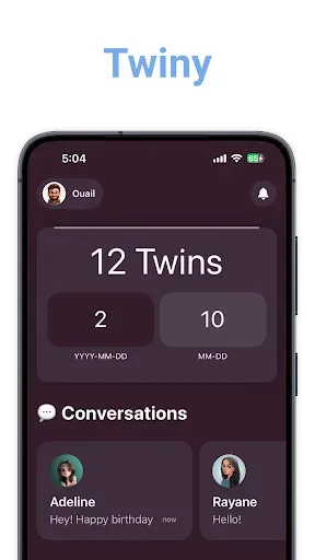 Скриншот 1 — Twiny - Find your twins