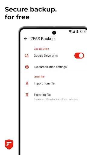 Скриншот 4 — 2FA Authenticator (2FAS)