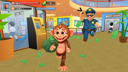 Скриншот 4 — Monkey Student: School Prank