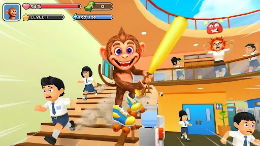 Скриншот 5 — Monkey Student: School Prank