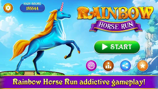 Скриншот 1 — Rainbow Horse Run