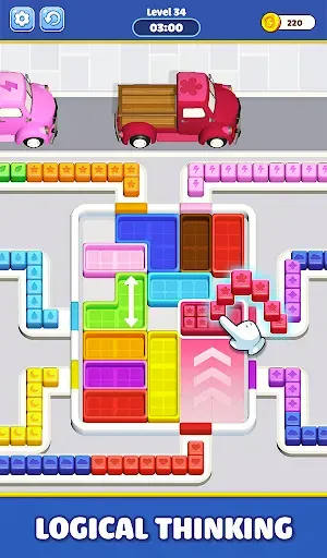 Скриншот 2 — Block Sort: Jam Color Escape