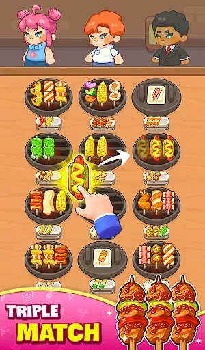 Скриншот 3 — BBQ Skewer Sort: Food Lover