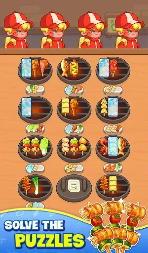 Скриншот 6 — BBQ Skewer Sort: Food Lover