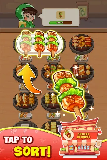 Скриншот 8 — BBQ Skewer Sort: Food Lover