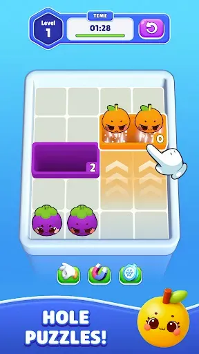 Скриншот 1 — Hole Escape: Fruit Jam Puzzle