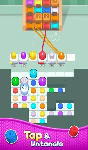 Скриншот 1 — Knit Sort: Thread Puzzle