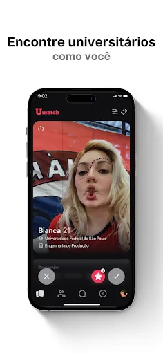 Скриншот 2 — Umatch: Chat, Dates e Amigos