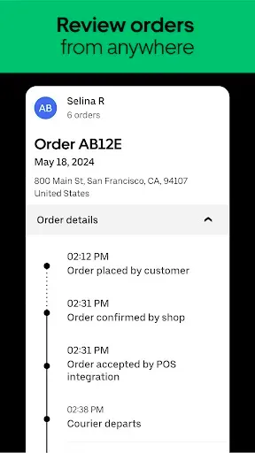 Скриншот 6 — Uber Eats Manager
