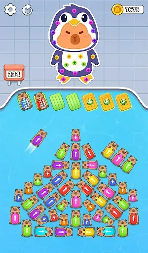 Скриншот 4 — Capybara Mania: Sorting Puzzle