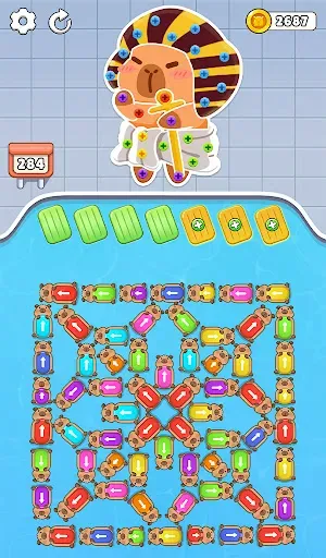 Скриншот 5 — Capybara Mania: Sorting Puzzle