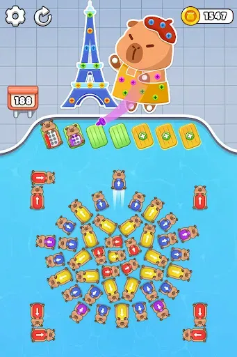Скриншот 7 — Capybara Mania: Sorting Puzzle