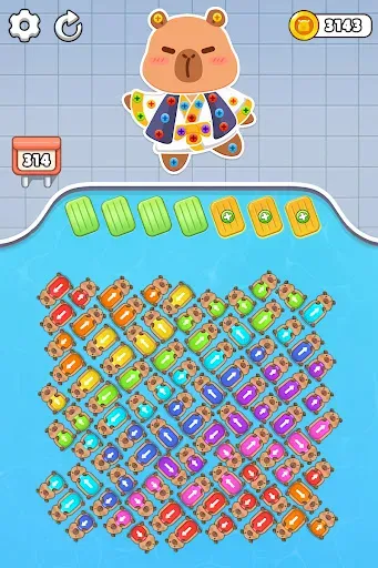 Скриншот 8 — Capybara Mania: Sorting Puzzle