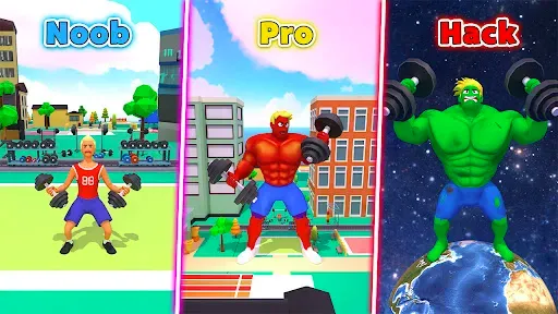 Скриншот 1 — Gym Idle Clicker: Fitness Hero