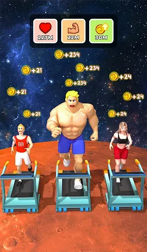 Скриншот 3 — Gym Idle Clicker: Fitness Hero