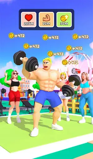 Скриншот 4 — Gym Idle Clicker: Fitness Hero