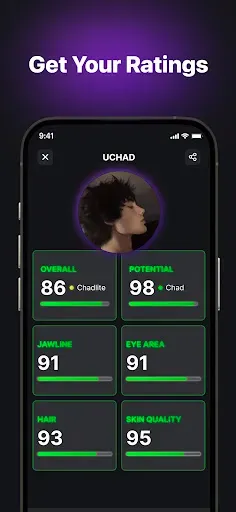 Скриншот 2 — UCHAD AI Looksmax Face Rating