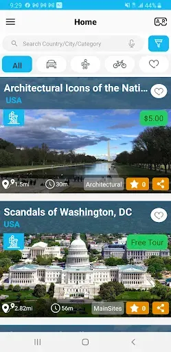 Скриншот 1 — UCPlaces | Guided Audio Tours