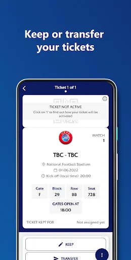 Скриншот 3 — UEFA Mobile Tickets