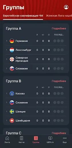 Скриншот 3 — ЕВРО и Лига наций