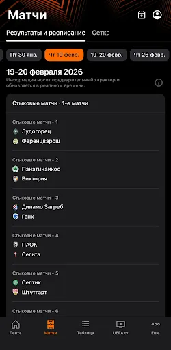 Скриншот 2 — Лига Европы УЕФА
