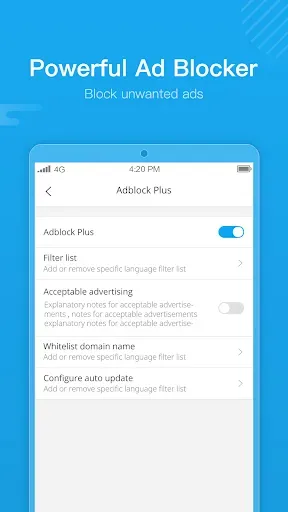 Скриншот 2 — Web Browser - Fast & Privacy