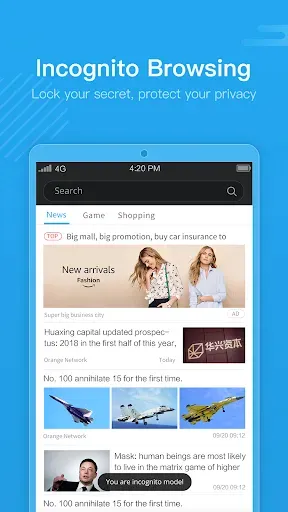 Скриншот 5 — Web Browser - Fast & Privacy
