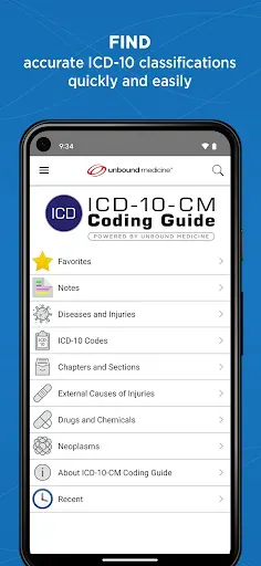 Скриншот 1 — ICD 10 Coding Guide - Unbound