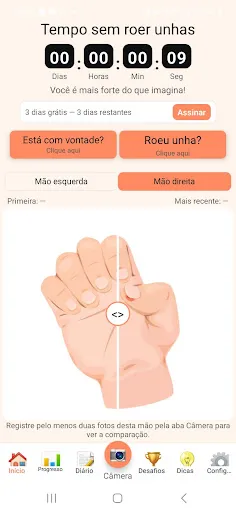 Скриншот 1 — Unha Livre - Pare de roer unha