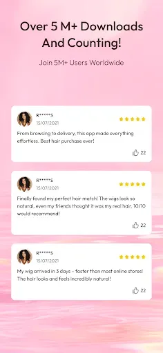 Скриншот 4 — UNice: Wigs & Hair Bundles
