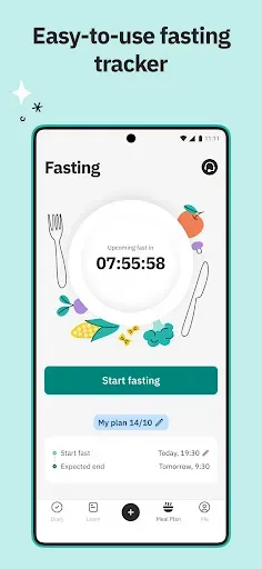 Скриншот 2 — Unimeal: Fasting and Diet