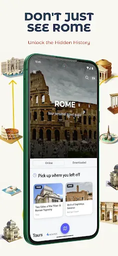 Скриншот 1 — Rome Audio Tour Guide Offline