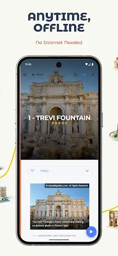 Скриншот 4 — Rome Audio Tour Guide Offline