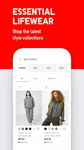 Скриншот 3 — UNIQLO - Clothes Shopping