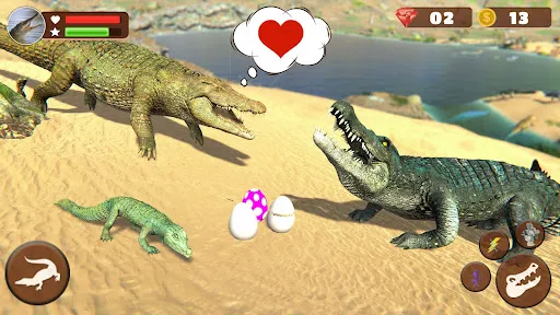 Скриншот 6 — Wild Crocodile Family Sim Game