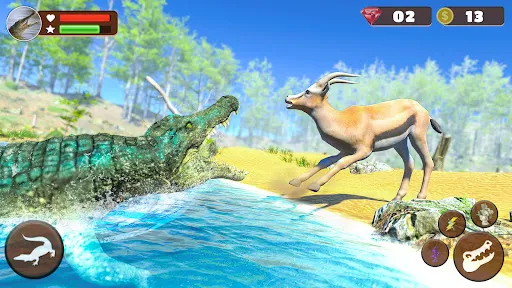 Скриншот 7 — Wild Crocodile Family Sim Game