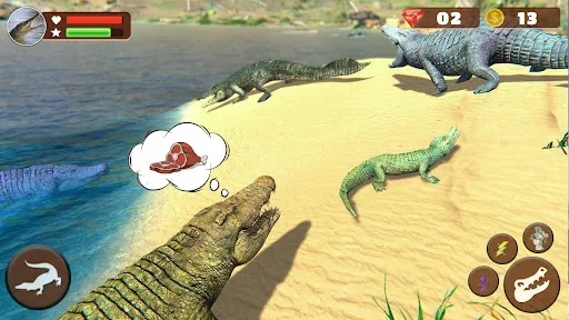Скриншот 8 — Wild Crocodile Family Sim Game