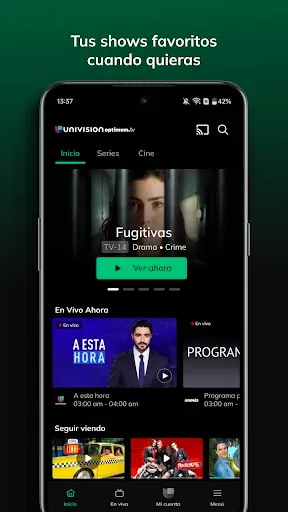 Скриншот 1 — Univision App: Stream TV Shows
