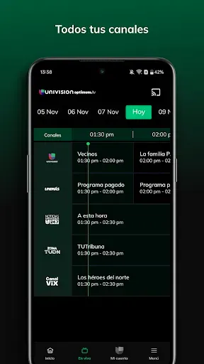 Скриншот 2 — Univision App: Stream TV Shows
