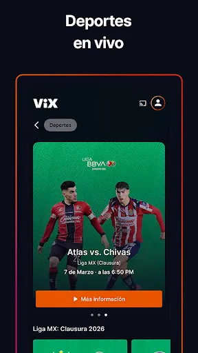 Скриншот 2 — ViX: TV, Deportes y Noticias