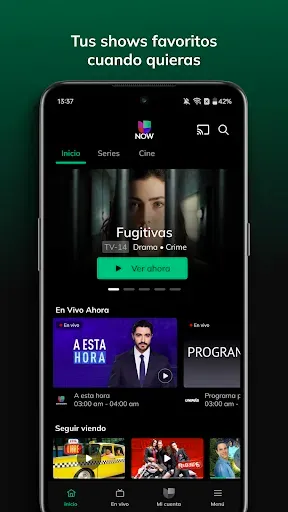 Скриншот 1 — Univision Now: TV en Vivo