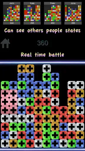 Скриншот 2 — Tap and Popping Battle Puzzle